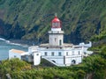 Farol do Arnel - Azores, Portugal Royalty Free Stock Photo