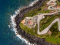 Farol do Arnel - Azores, Portugal Royalty Free Stock Photo