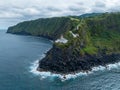 Farol do Arnel - Azores, Portugal Royalty Free Stock Photo