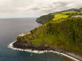 Farol do Arnel - Azores, Portugal Royalty Free Stock Photo