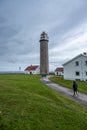 Tourists at Lista lighthouse station..