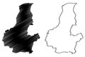 Faryab Province map vector