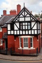 Fasade house of Tudor style in Chester, UK