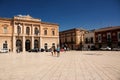 Tourists in Ciaia Square in Fasano Royalty Free Stock Photo