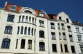 Facades of art nouveau buildings