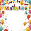 Fasching Cover Confetti Balloons Spooner