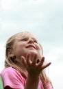 Fascinated little girl Royalty Free Stock Photo