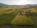 fascinating agricultural fields and livelihoods of rural people Royalty Free Stock Photo