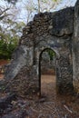 Fascinating archway at the Gedi ruins complex in Watamu