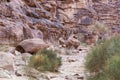 Fascinating beauty of the Wadi Rum desert near Aqaba city in Jordan