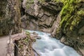 The fascinating Partnach Gorge in Germany Royalty Free Stock Photo
