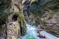 The fascinating Partnach Gorge in Germany Royalty Free Stock Photo