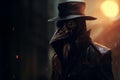 Fascinating Plague doctor medieval portrait. Generate Ai Royalty Free Stock Photo