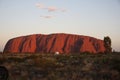Fascinating shot of Uluru rock at sunset, Northern Territory, Australia