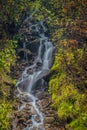 Fascinating waterfall in the mountains