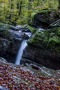 Fascinating waterfall in the mountains