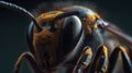 The Fascinating World of Bees: Super Macro of a Bee\'s Head in Ultra Realistic 8k