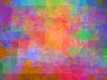 Brilliant Color Field Background with Grunge Strokes