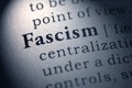 Definition of the word fascism Royalty Free Stock Photo