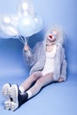 Fashin Clown. Beauty face. Royalty Free Stock Photo