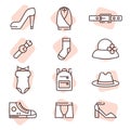 Fashion Accessories , icon Royalty Free Stock Photo