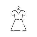 Fashion Atelier And Sewing Linear Vector Icon. Atelier, Tailor Shop Thin Line Contour Symbols Pack. Needlework, Dressmaking Studio Royalty Free Stock Photo