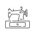 Fashion Atelier And Sewing Linear Vector Icon. Atelier, Tailor Shop Thin Line Contour Symbols Pack. Needlework, Dressmaking Studio Royalty Free Stock Photo