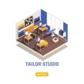 Fashion Atelier Isometric Composition