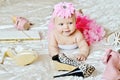 Fashion baby girl Royalty Free Stock Photo