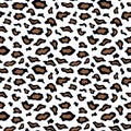 Fashion background for fabric, paper, clothing. Camouflage leopard vector. Seamless leopard print vector. Animal pattern