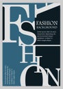 Fashion background, typographics