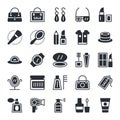 Fashion & Beauty Vector Icons 1 Royalty Free Stock Photo