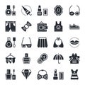 Fashion & Beauty Vector Icons 4 Royalty Free Stock Photo