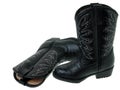 Fashion: Black Toddler Cowboy Boots (1 of 2) Royalty Free Stock Photo