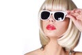 Fashion Blonde with Sunglasses.