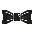 Fashion bow tie icon simple vector. Craft design