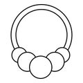 Fashion bracelet icon , outline style