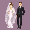 Fashion Bride And Groom