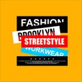 Fashion brooklyn streetstyle simple vintage Royalty Free Stock Photo