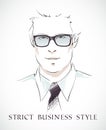 Fashion businessman portrait