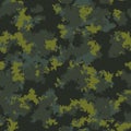 Fashion camo. Colorful camouflage vector pattern. Seamless fabric design