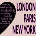 London Paris NY T-shirt 2 Royalty Free Stock Photo