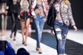 Fashion catwalk runway show models Royalty Free Stock Photo