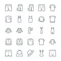 Fashion and Clothes Cool Vector Icons 8 Royalty Free Stock Photo