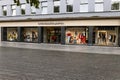 Fashion clothing store entrance of United Colors of Benetton. Kaunas, Lithuania, 7 September 2022 Royalty Free Stock Photo