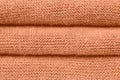 Fashion color autumn-winter 2019-2020 knitted sweater. warm cozy home and fashion colors concept. Peach Pink. Warm and