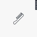 Fashion comb, linear style sign for mobile concept and web design Royalty Free Stock Photo