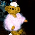 Fashion- conscious girl - Handmade teddy bear, part of a collection