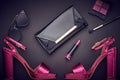 Fashion Cosmetic Makeup. Design Woman Accessories