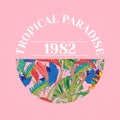 Tropical paradice print